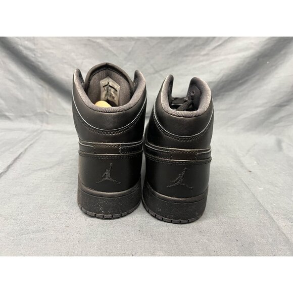 Nike Boys Jordan 1 Retro Mid (GS) Black Dark Grey Outsole Size 6.5 NEW NO BOX! - Picture 7 of 11